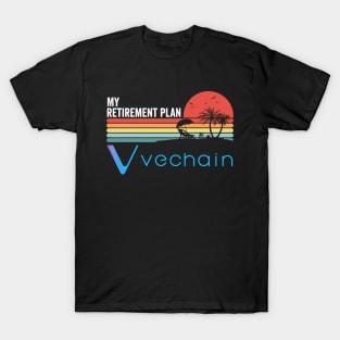 Vintage Vechain VET Coin My Retirement Plan Crypto Token Cryptocurrency Wallet Birthday Gift For Men Women T-Shirt